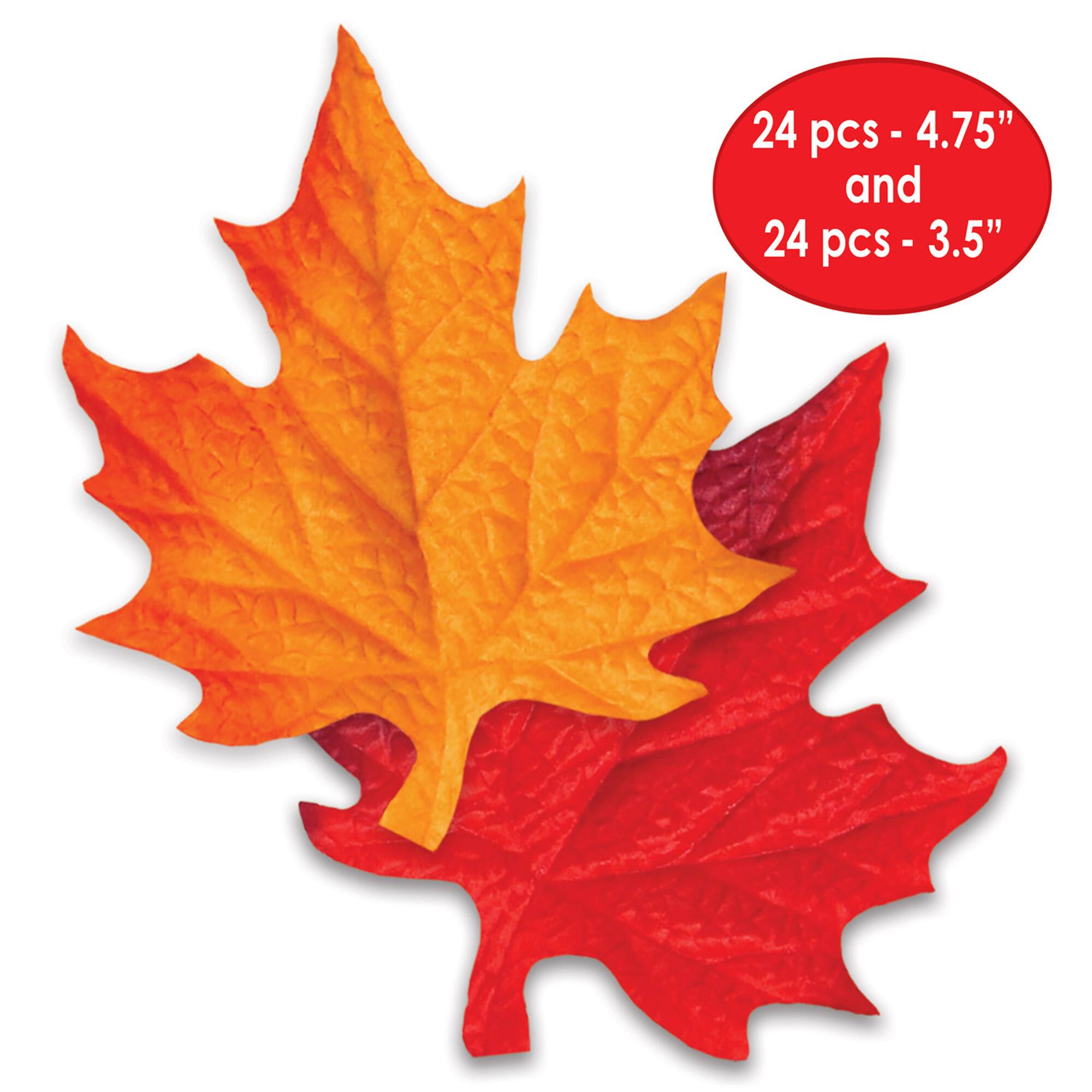 Beistle Deluxe Fabric Autumn Leaves, 48ct.
